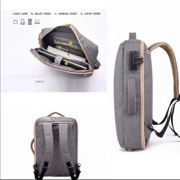 🔥 Laptop Bag Backpack Antitheft BRAND NEW - Picture 8 of 11